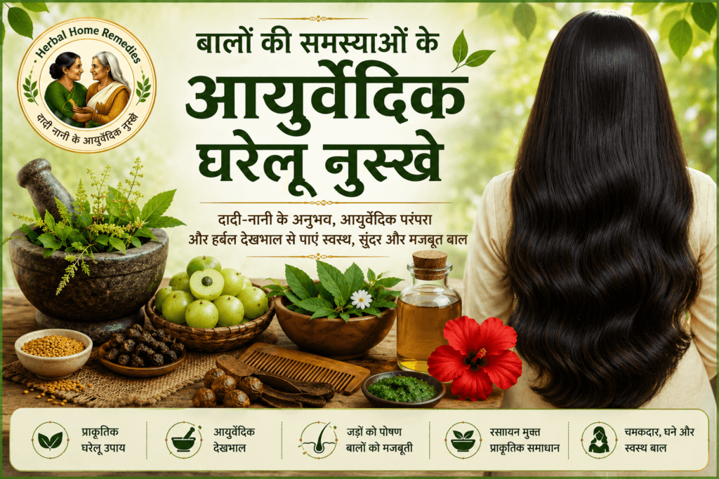 बालों की समस्याओं के आयुर्वेदिक घरेलू नुस्खे