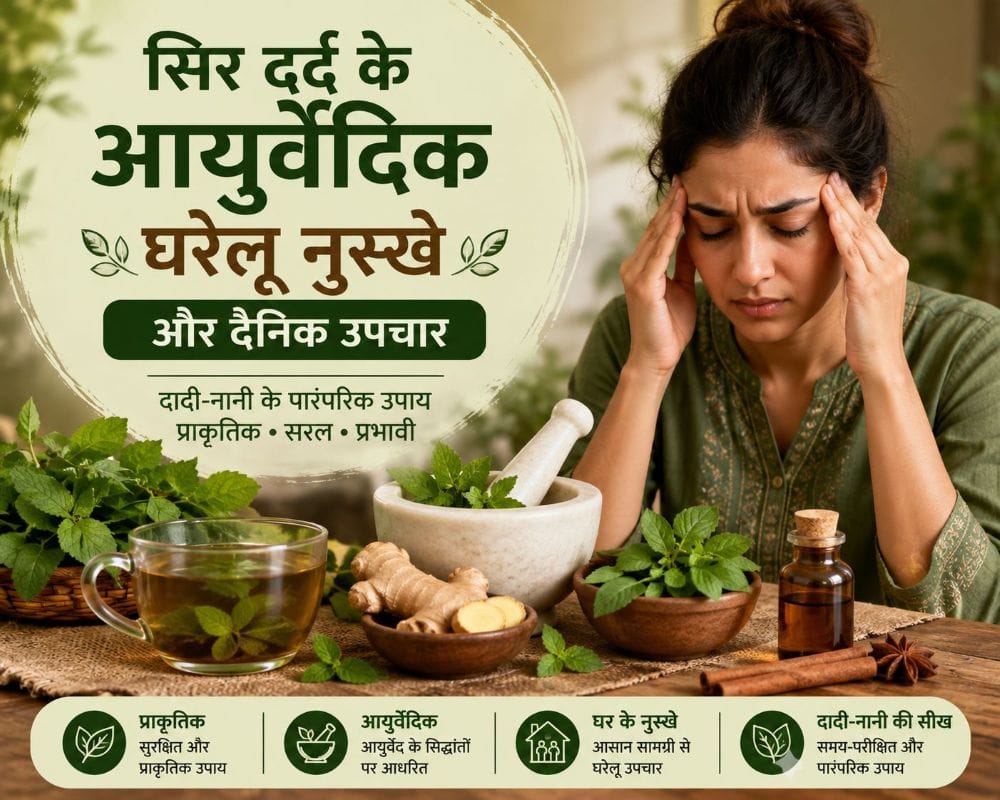 सिर दर्द के आयुर्वेदिक घरेलू नुस्खे