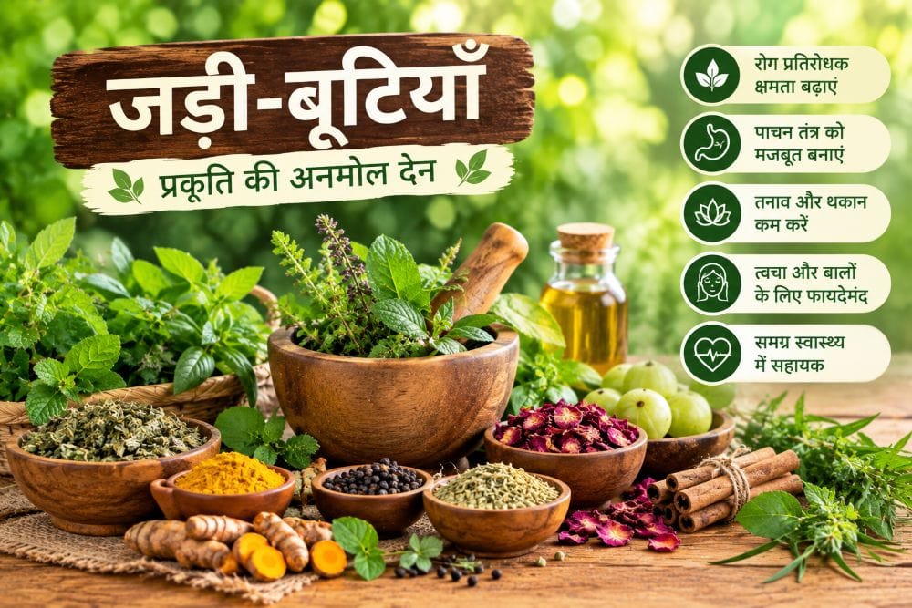 जड़ी-बूटियाँ
औषधीय पौधों का पारंपरिक परिचय, उपयोग और सावधानियाँ